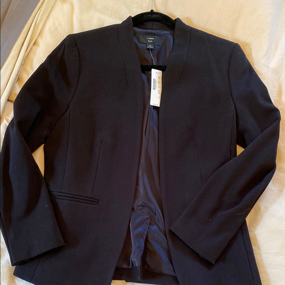 NEW Black J. CREW Blazer Jacket